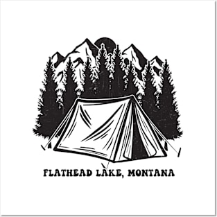 Flathead Lake Montana Camping, Hiking and Family Vacations Posters and Art